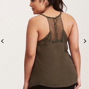 Torrid Olive Lace Cami